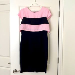 Tiana B. Pink and Black mid-length dress